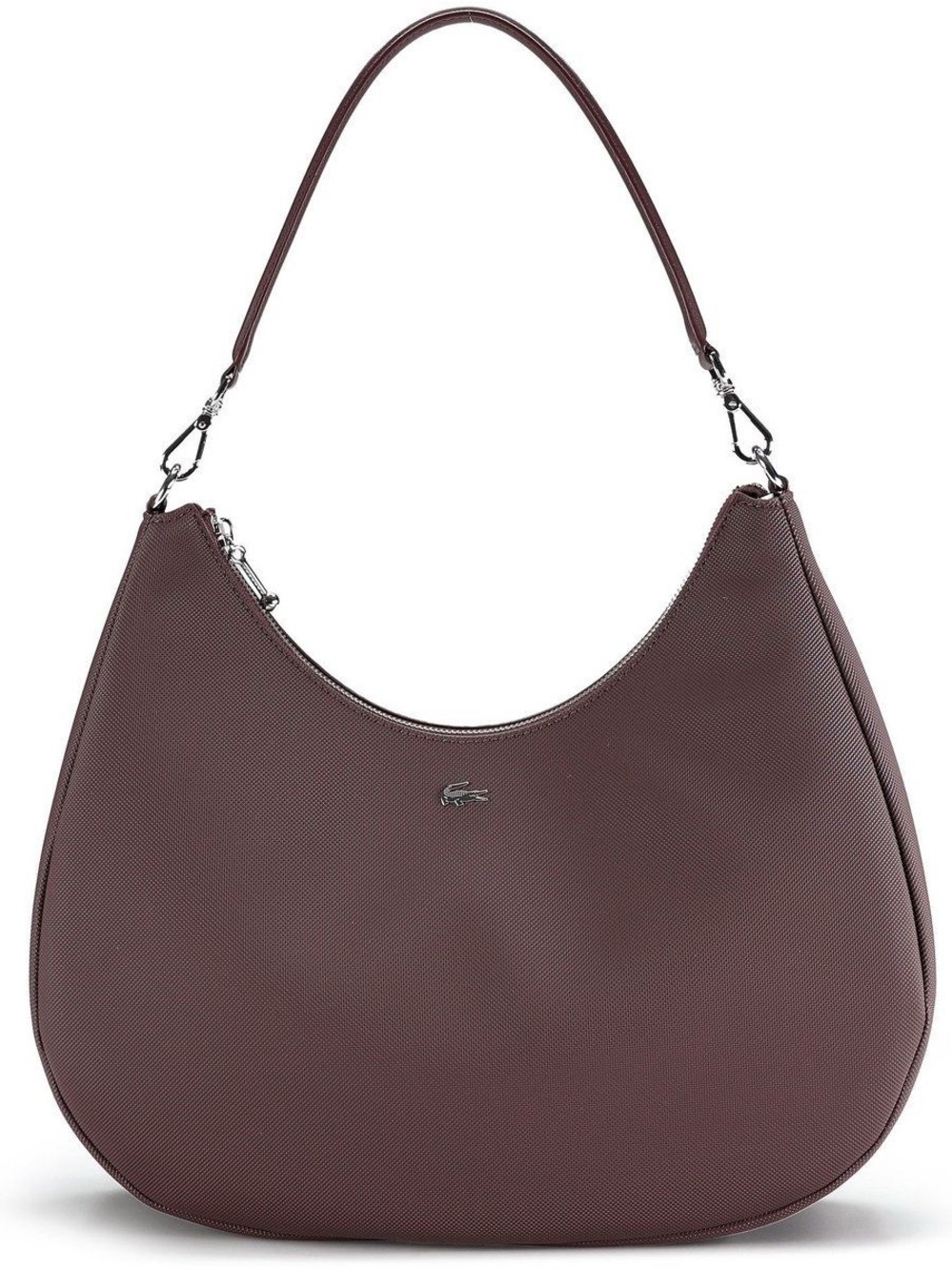 Lacoste Shoulder Hobo Bag in Plum